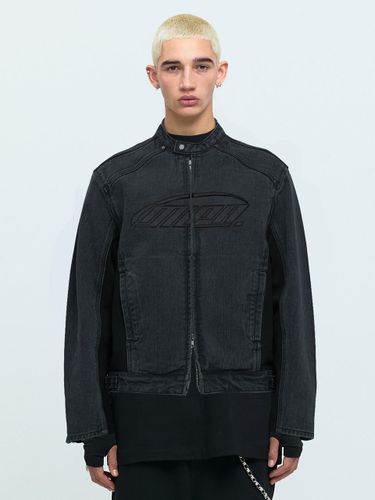 RACING DENIM JACKET [BLACK] - MEA - Modalova