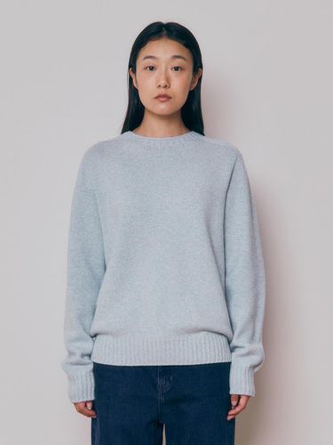 Women] Super Fine Wool Wholegarment Sweater (Sky) - KNITLY - Modalova