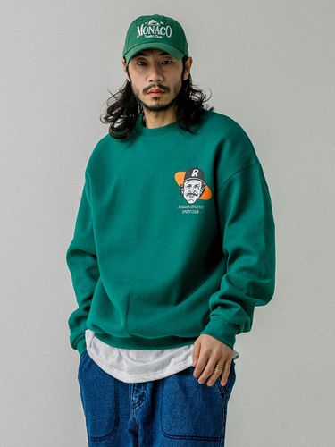 Mini Ball Cap Men's Crew Neck Sweatshirt Deep Gree - RUGGED HOUSE - Modalova