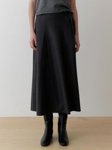 Lavender wool skirt (charcoal) - RE_L - Modalova