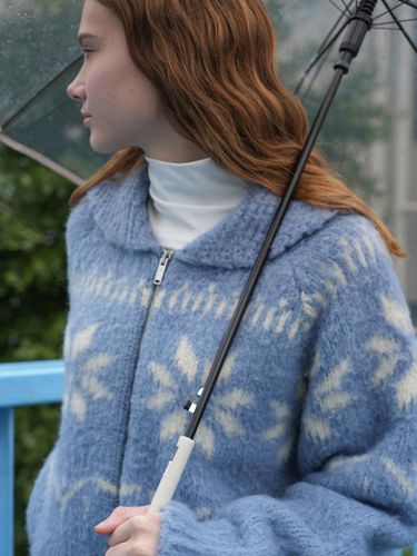 Snowball knit cardigan (sky blue) - RE_L - Modalova