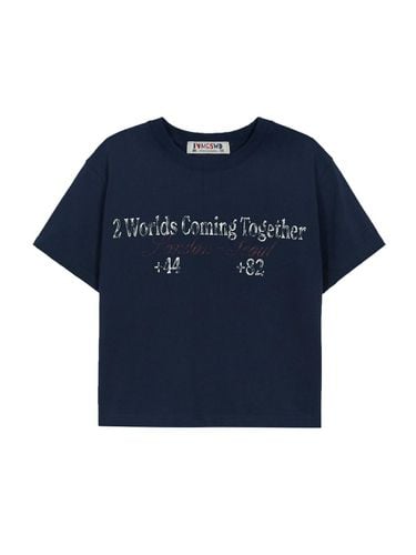 CROP T SHIRT_navy - MARGESHERWOOD - Modalova