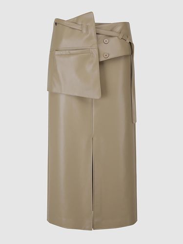 Leather belt H line skirt NAEF7 WQS080_150 - comgen - Modalova