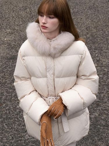 Exclusive Edition] down faux Fur Half Padded Jump - ouie - Modalova