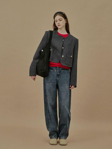 TWEE] Hinoa Semi Baggy Denim Pants - TWEE - Modalova