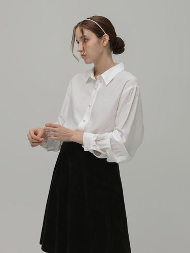 Silky pearl collar blouse - KELLY DONAHUE - Modalova