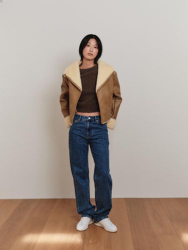 SHEARLING SHORT JACKET - FACE NONE - Modalova