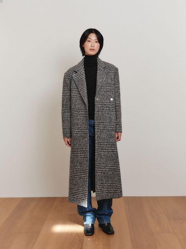 HOUND TOOTH CHECK BUTTONED COAT - FACE NONE - Modalova