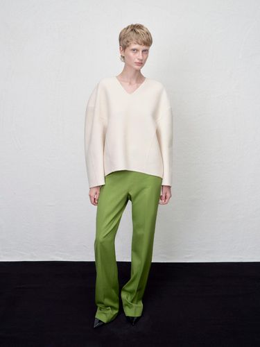 Rigil panel straight pants Grass - ARIK. - Modalova