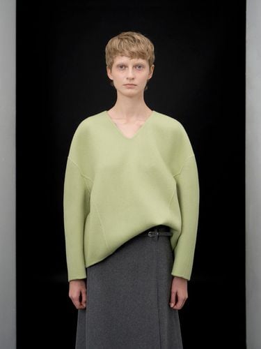 Sarin wool pullover jumper green - ARIK. - Modalova