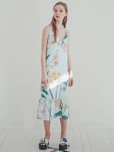 STRIPE & FLORAL SLIP DRESS - STAY WITH ME - Modalova