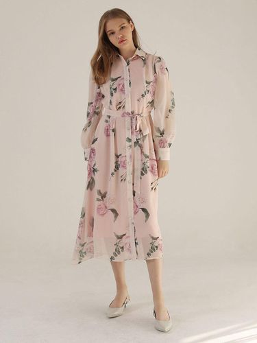 Fioni Print Chiffon dress (PINK) - STAY WITH ME - Modalova