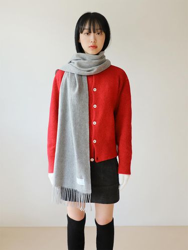 WOOL MUFFLER - GRAY - GOCORI - Modalova