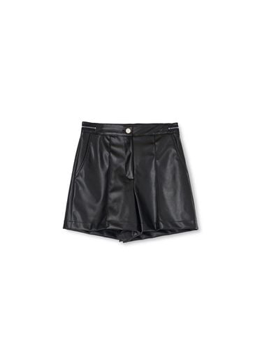 Black Leather Shorts - OEUVA - Modalova