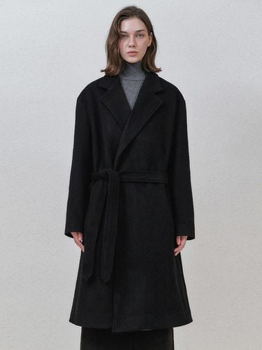 Wool Blended Robe Coat_Black - Trip LE Sens - Modalova