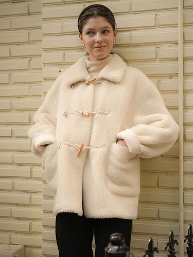 Collared Wool Mustang Duffle Coat - TILLIDIE - Modalova