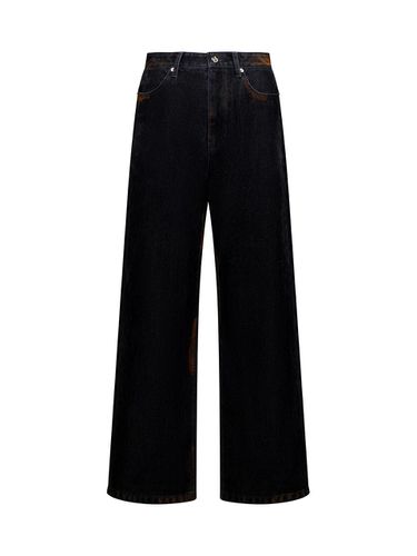 Velvet washed denim pants - OEUVA - Modalova