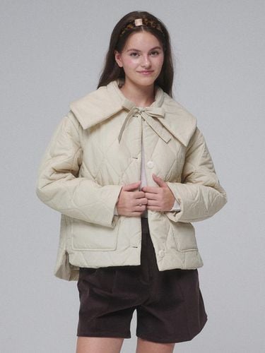 Big Collar Quilted Jacket_Butter - OPENING SUNSHINE - Modalova