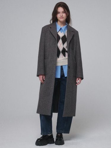 Single breasted Wool long coat_Gray - OPENING SUNSHINE - Modalova