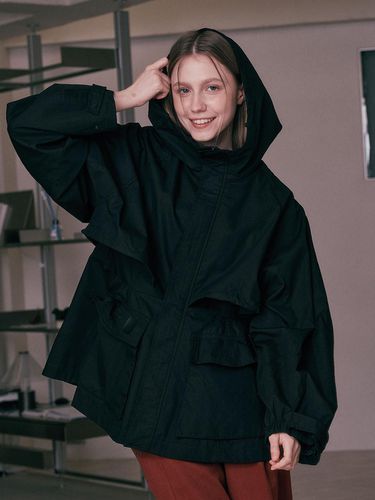 AR_Black wind breaker jacket - Aei&Rei - Modalova