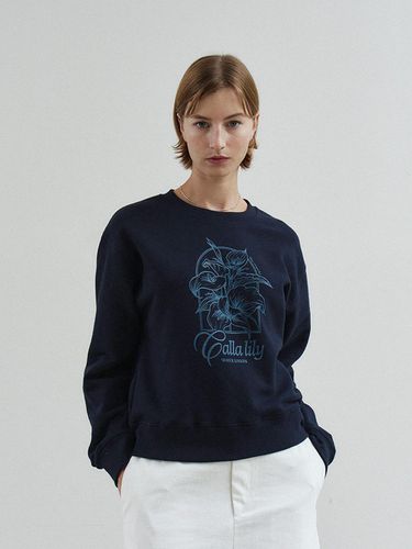 Calla lily Sweatshirt navy - Wave Union - Modalova