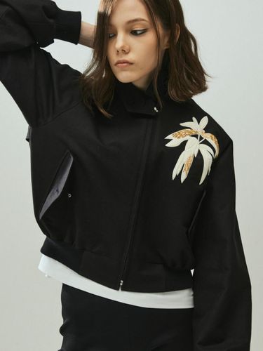 Untitled Seven Cropped Bomber - Black - HAGAHI - Modalova