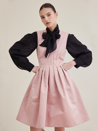 Pleated Waist Detail Dress - Pink - HAGAHI - Modalova