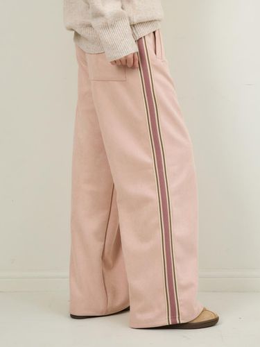 Line Suede Track Pants - WEDNESDAY OASIS - Modalova