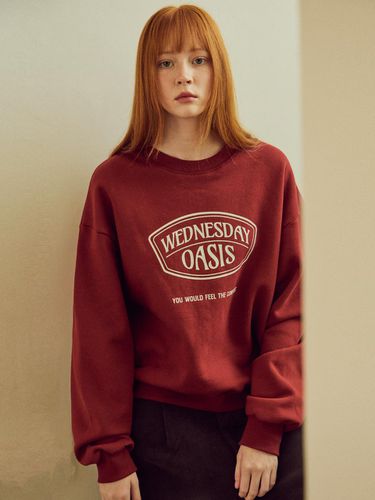 Exclusive] [Napping] Signature Fleece sweatshirt - WEDNESDAY OASIS - Modalova