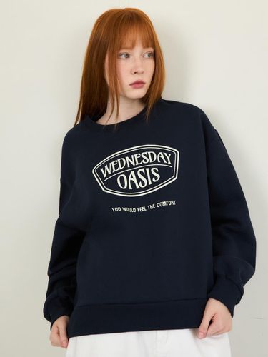 Fleece-lined Signature Sweatshirt [] - WEDNESDAY OASIS - Modalova