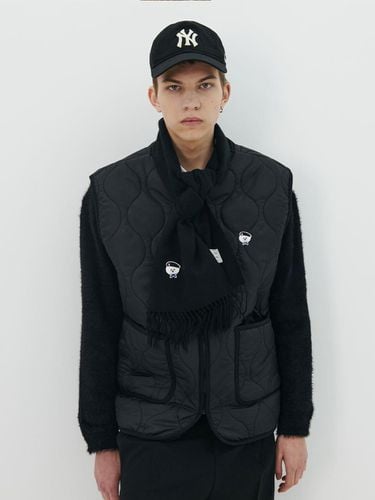 Parisien Quilted Shearling Vest [Black] - beyondcloset - Modalova