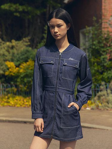 Denim Like Stedium Color dress () - LIKK - Modalova