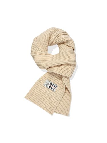 Basic knit muffler beige - Wacky Willy - Modalova