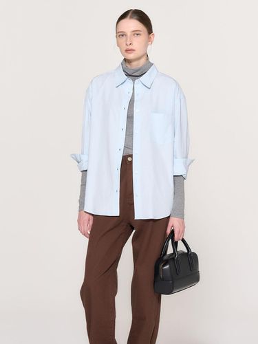 Loose Fit Cotton Shirt [BABY BLUE] / WBD3L03505 - GENERAL IDEA - Modalova