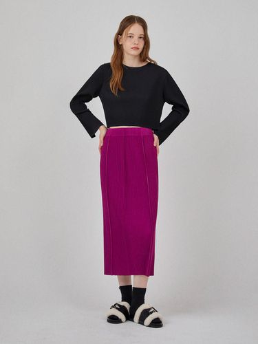 Cut-out H line lettering skirt - Lapli - Modalova