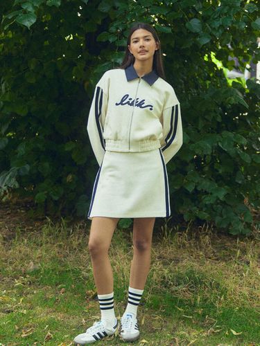 Lettering jersey jumper skirt set () - LIKK - Modalova