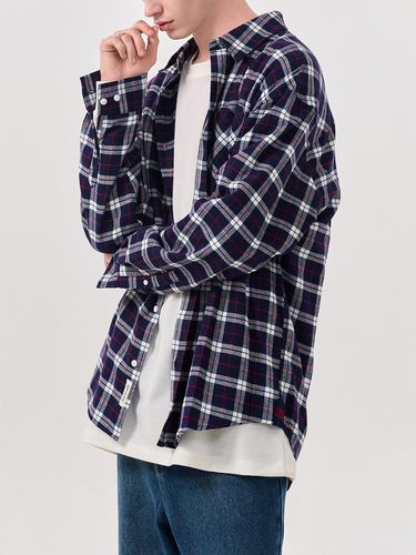 MAN Standard Tartan Checkered Shirt [NAVY] / SBD3U - GENERAL IDEA - Modalova