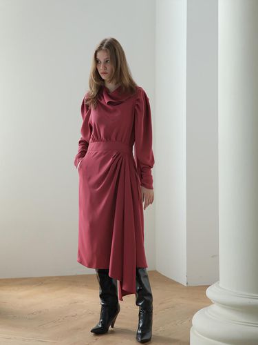 Kai Zienne] Dreyf neck unbalanced long dress - CAHIERS - Modalova