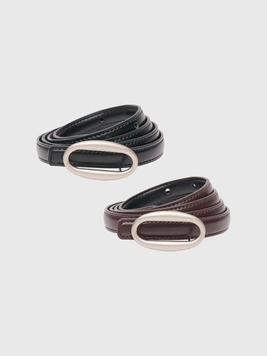 Real Leather Oval Belt [2COL] / WBD4L94511 - GENERAL IDEA - Modalova