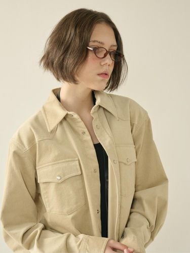 Western Corduroy Shirt_Beige_W - KINETO - Modalova