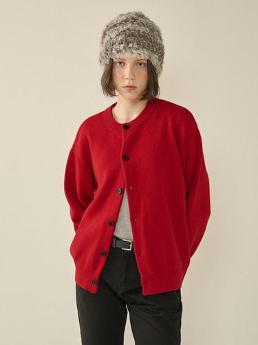 Herrash Round Neck Cardigan_Red_W - KINETO - Modalova