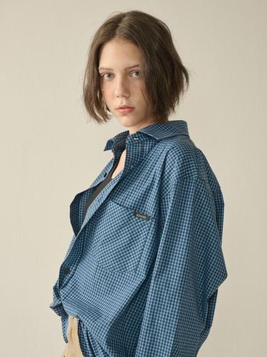 Classic Checked Shirt_Blue_W - KINETO - Modalova