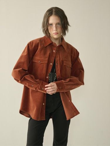 Western Corduroy Shirt_Cinnamon Brown_W - KINETO - Modalova