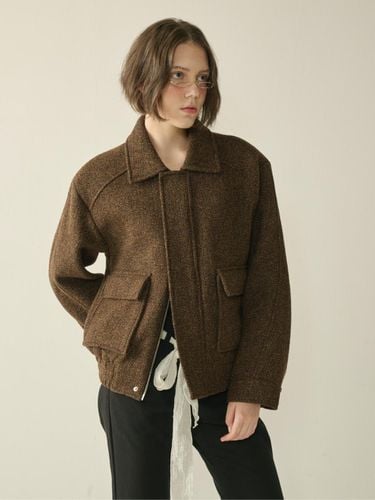 Double Pocket Blouson Jacket_Brown_W - KINETO - Modalova