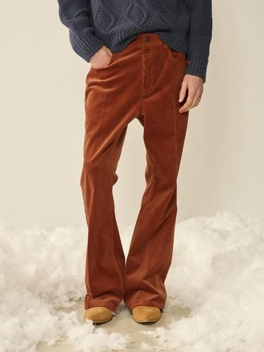 Carpenter Corduroy Flare Pants_Cinnamon Brown - KINETO - Modalova