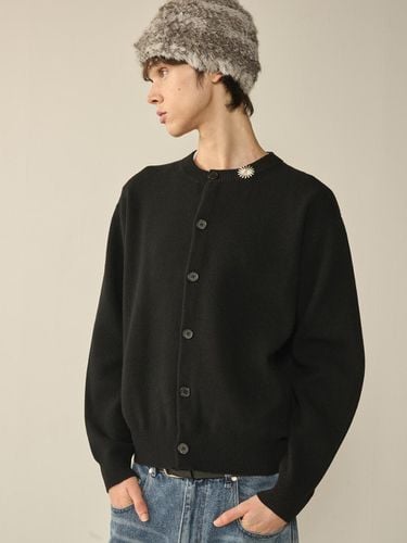 Herrash Round Neck Cardigan_Black - KINETO - Modalova