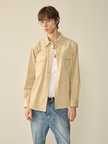 Western Corduroy Shirt_Beige - KINETO - Modalova