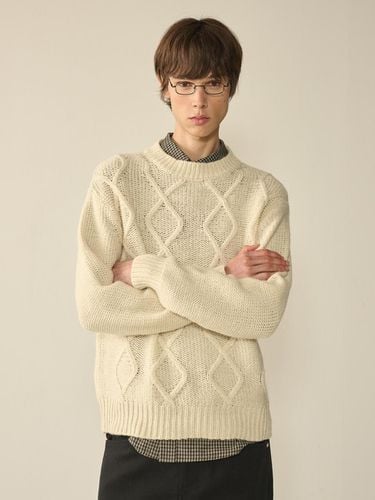 Mohair Fisherman Sweater_Cream - KINETO - Modalova