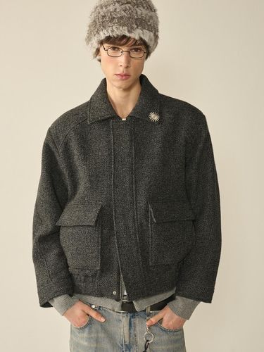 Double Pocket Blouson Jacket _Black - KINETO - Modalova