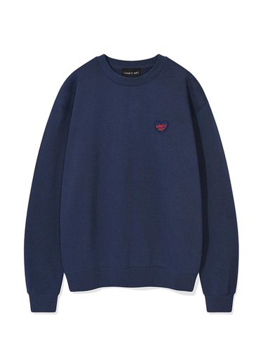 Heart. Wappen. Fleece sweatshirt. Navy - Wacky Willy - Modalova